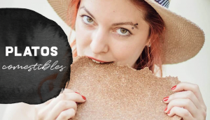 Platos de trigo coméstibles