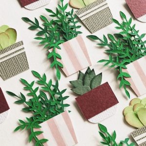 Tania Lissova: plantas en miniatura en papel