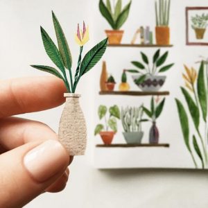 Tania Lissova: plantas en miniatura en papel