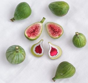 Pendientes con forma de higo