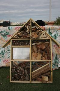 Hotel de insectos para el huerto